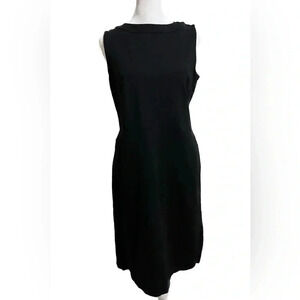 Talbots sleeveless black dress size 6